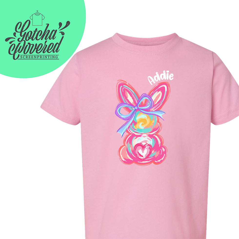 Miniatura: Personalized Bunny Babe - Pink or Lavender T-Shirt Infant, Toddler, Youth, Adult
