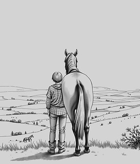 black and white sketch in Edward gorey s