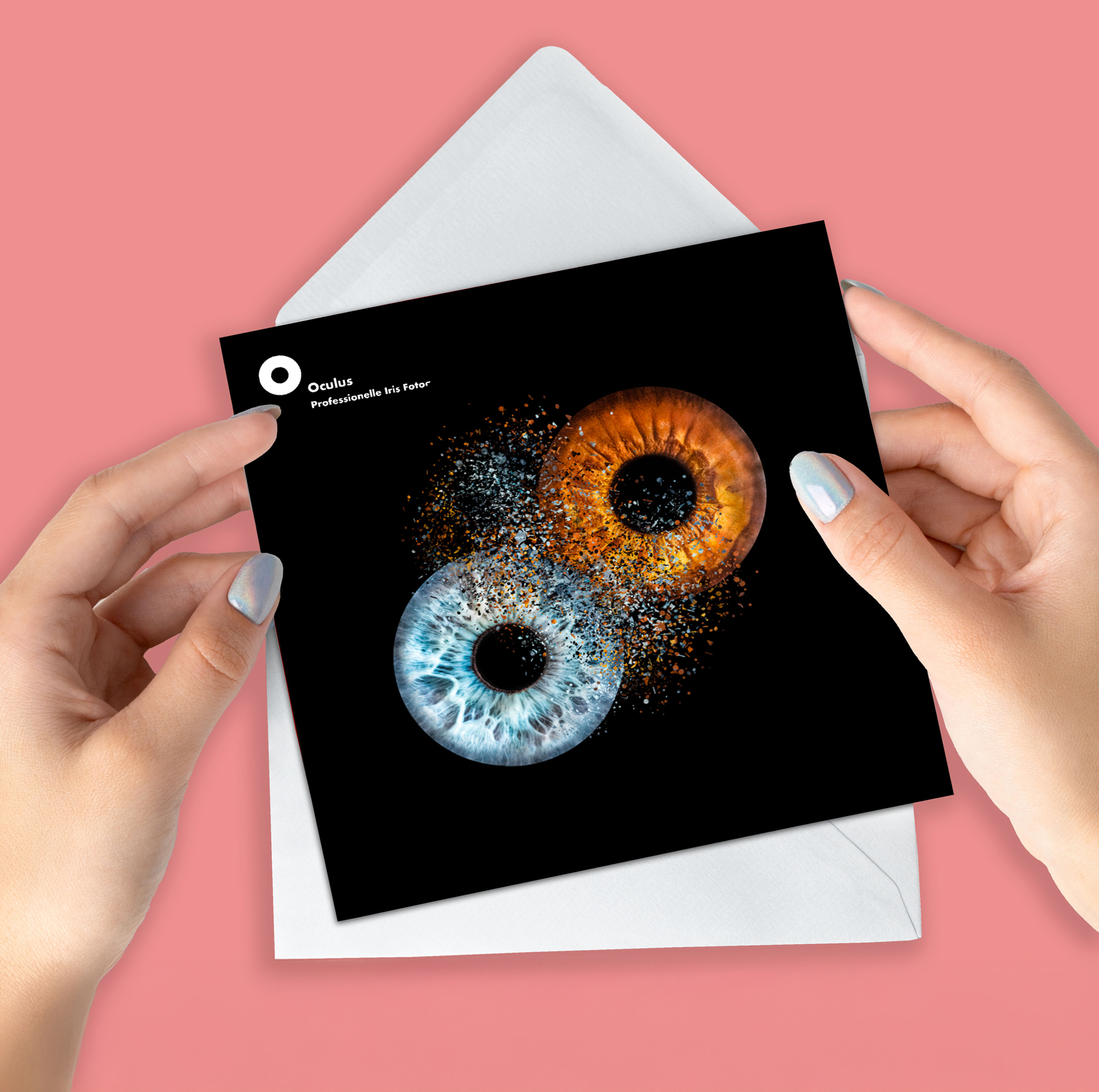 Kombi-Gutschein: Paar-Iris-Shooting + Fine Art Acrylglasdruck - 90 × 60 cm