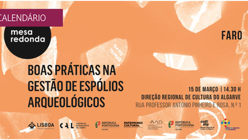 Apresentação do documento "Recomendações de boas práticas na gestão de espólios arqueológicos: