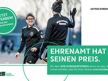 Bewerbungsfrist läuft „ D F B - E H R E N A M T S P R E I S 2 0 2 6 “