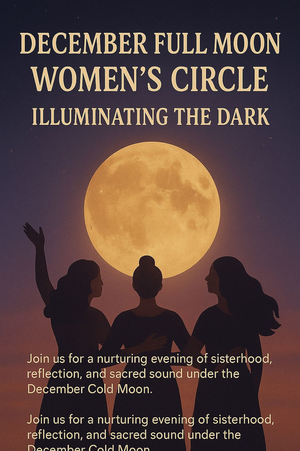 🌕 December Full Moon Women’s Circle: Illuminating the Dark 🌕