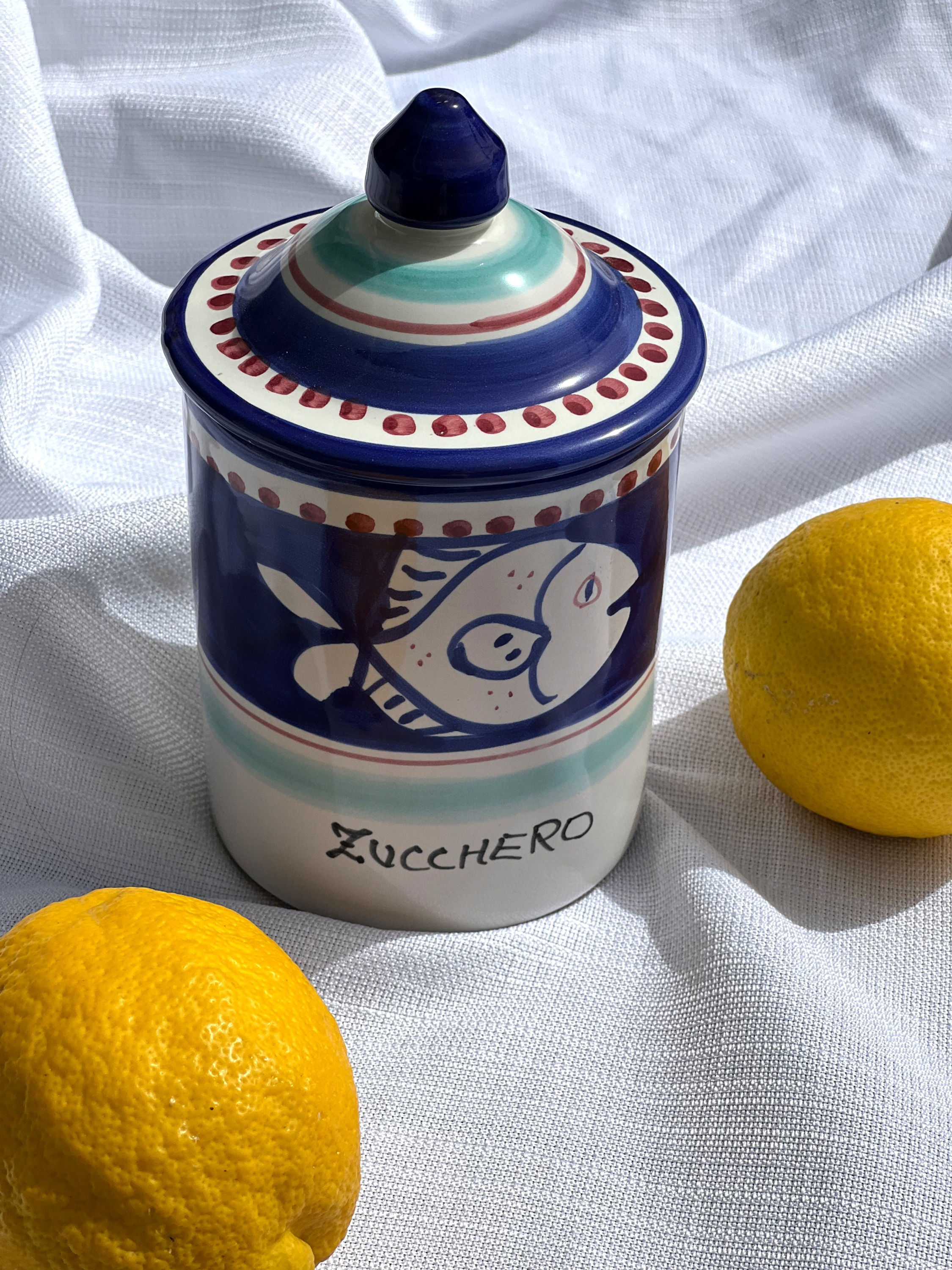 כלי לקפה/סוכר | כחול