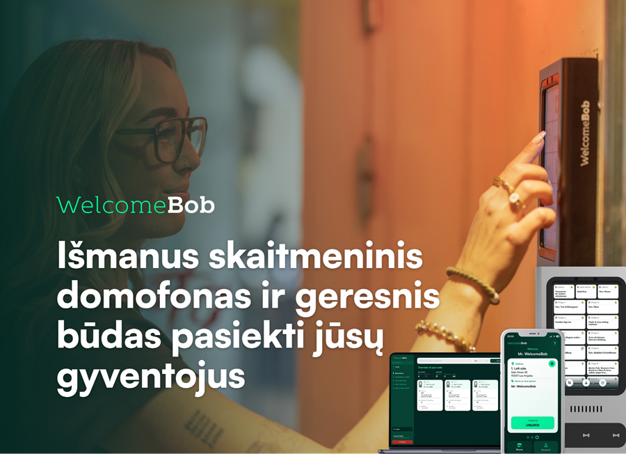 Tai, ko dar nematėte: belaidis išmanusis video domofonas ir ateities prieigos sprendimai