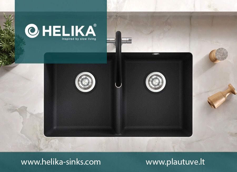 Pristatome HELIKA – lietuvišką kompozitinio granito plautuvių prekės ženklą