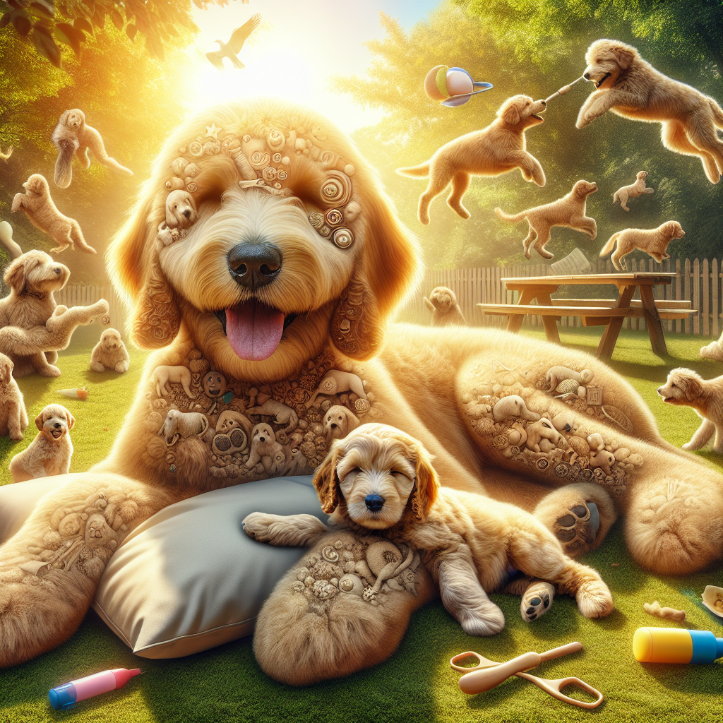 Golden doodle puppy