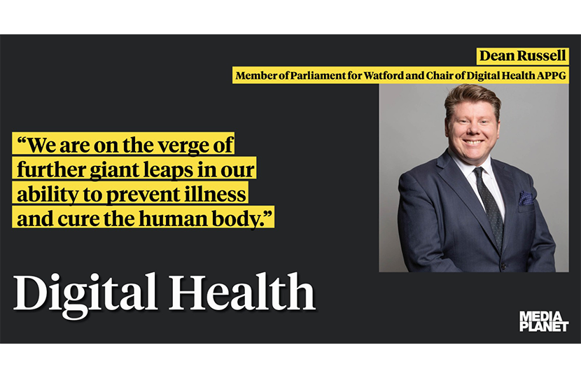 Dean Russell MP Watford speaking about Digital Health