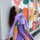Thumbnail:  Ballet Barcode Purple Recycled Long-sleeve Crop Top  