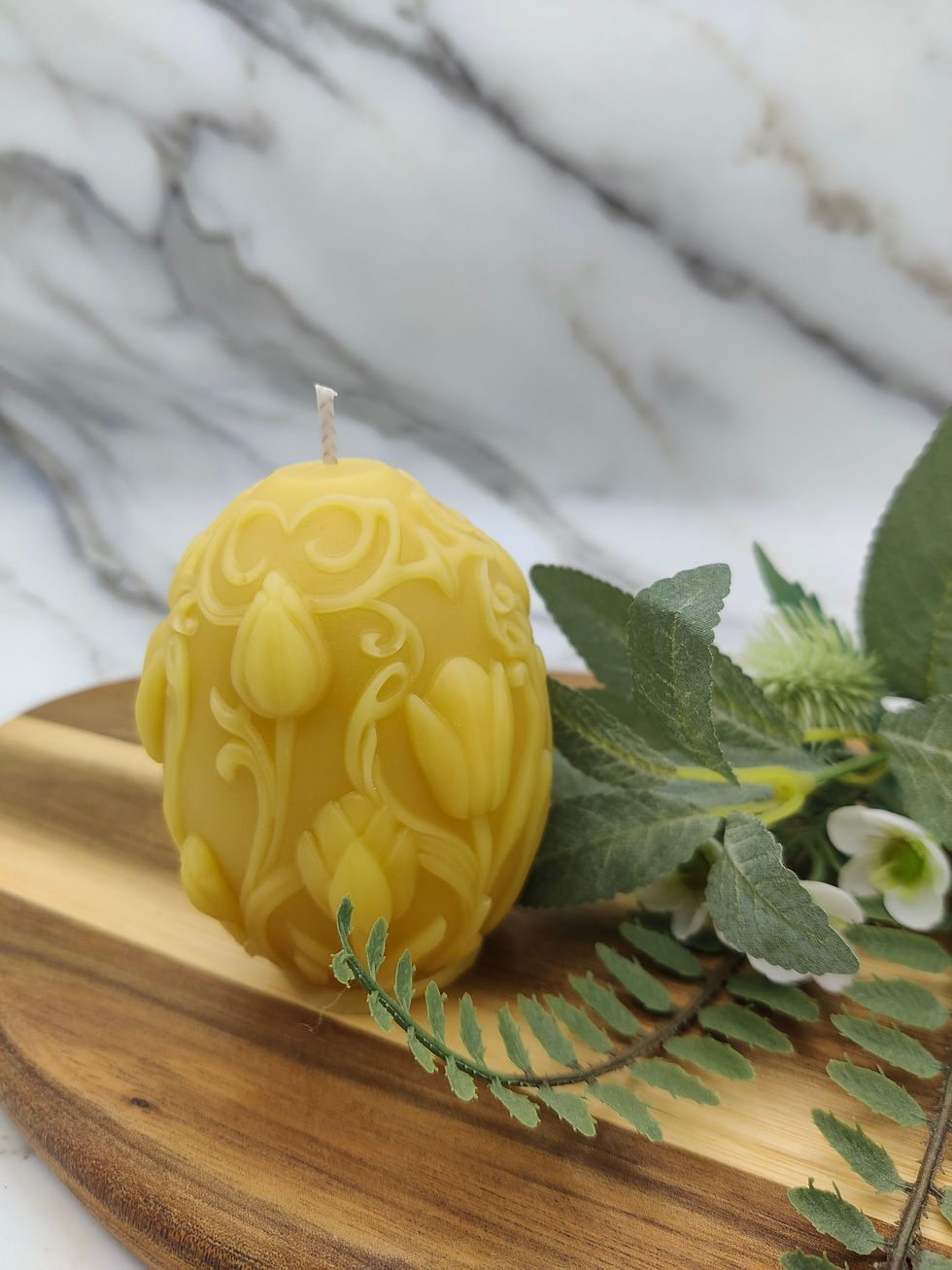Miniature : Blooming Garden beeswax candles