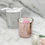 Miniature : Pink Mercury Heart candle with sparkle
