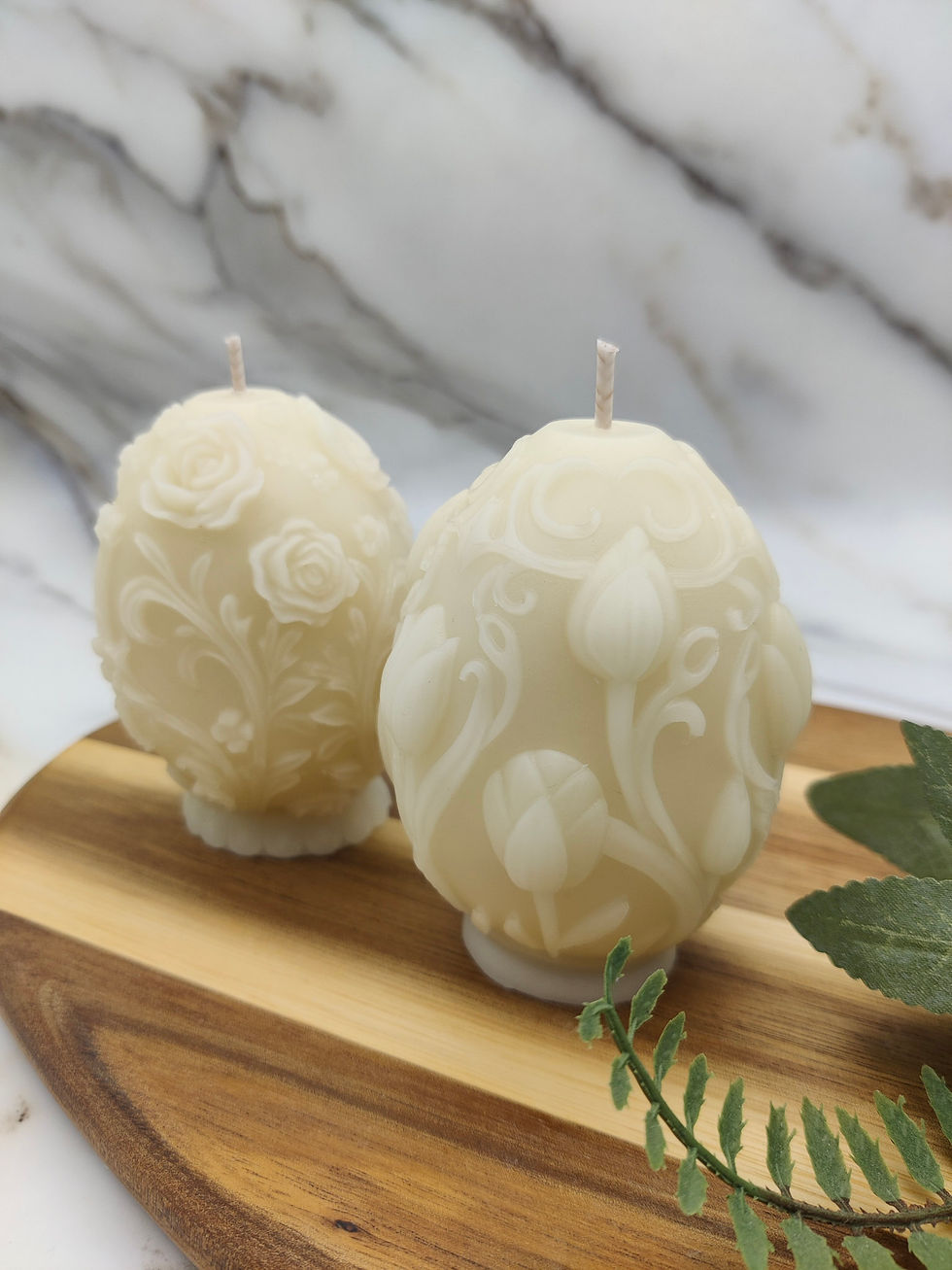 Miniature : Blooming Garden beeswax candles