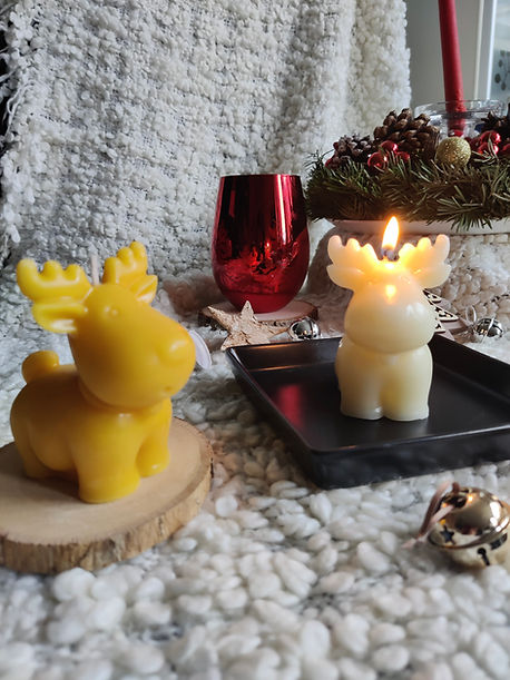 Reindeer beeswax candle (9).jpg