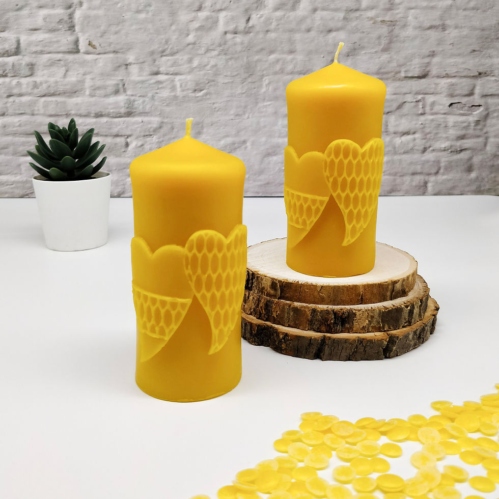 Miniature : Beeswax large heart - bulk 10, 20, 30