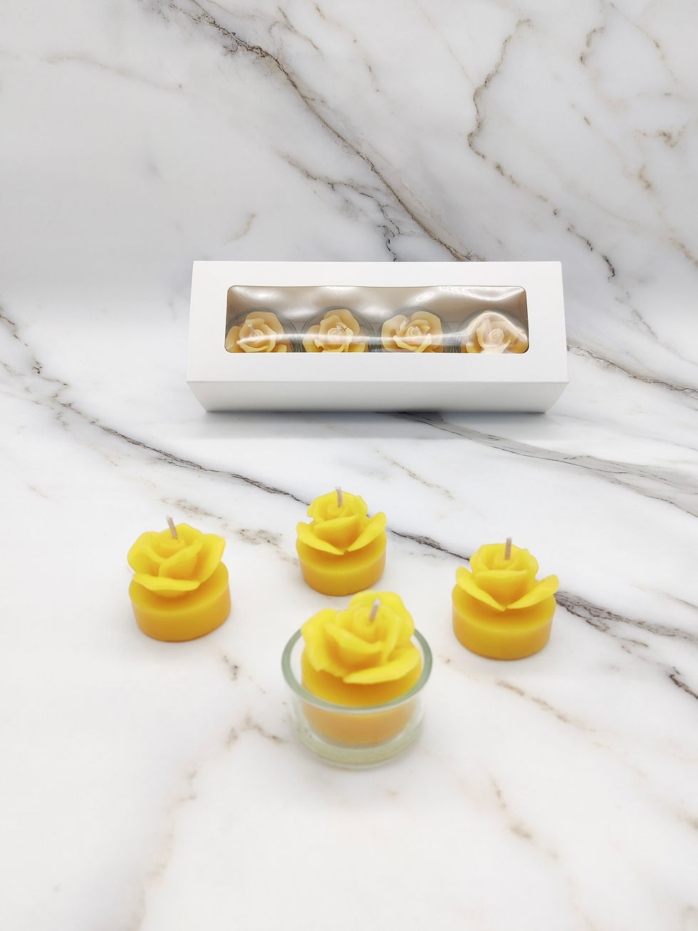 Miniature : Rose tealight gift set