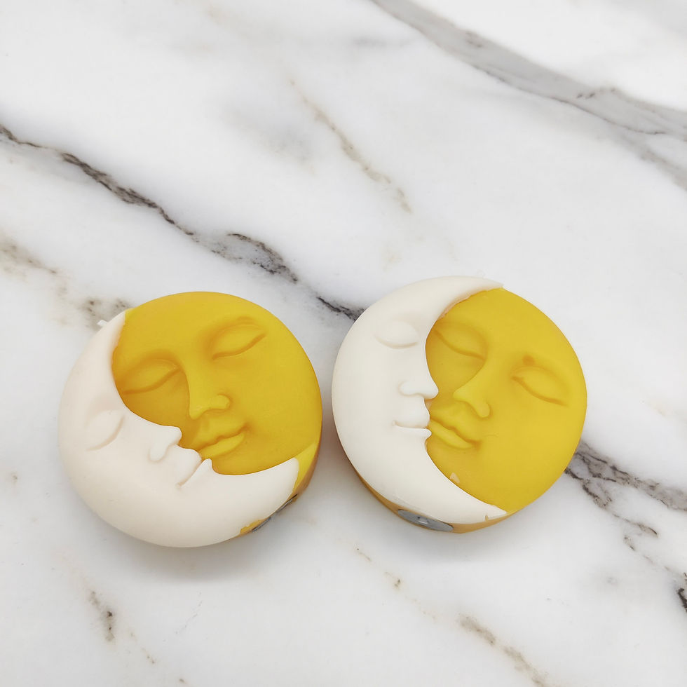 Miniature : Sun & Moon beeswax candle - bulk 10, 20, 30, 50