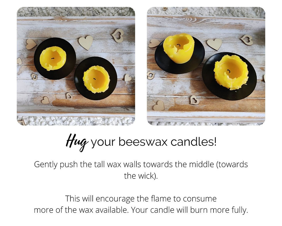 Miniature : Blooming Garden beeswax candles