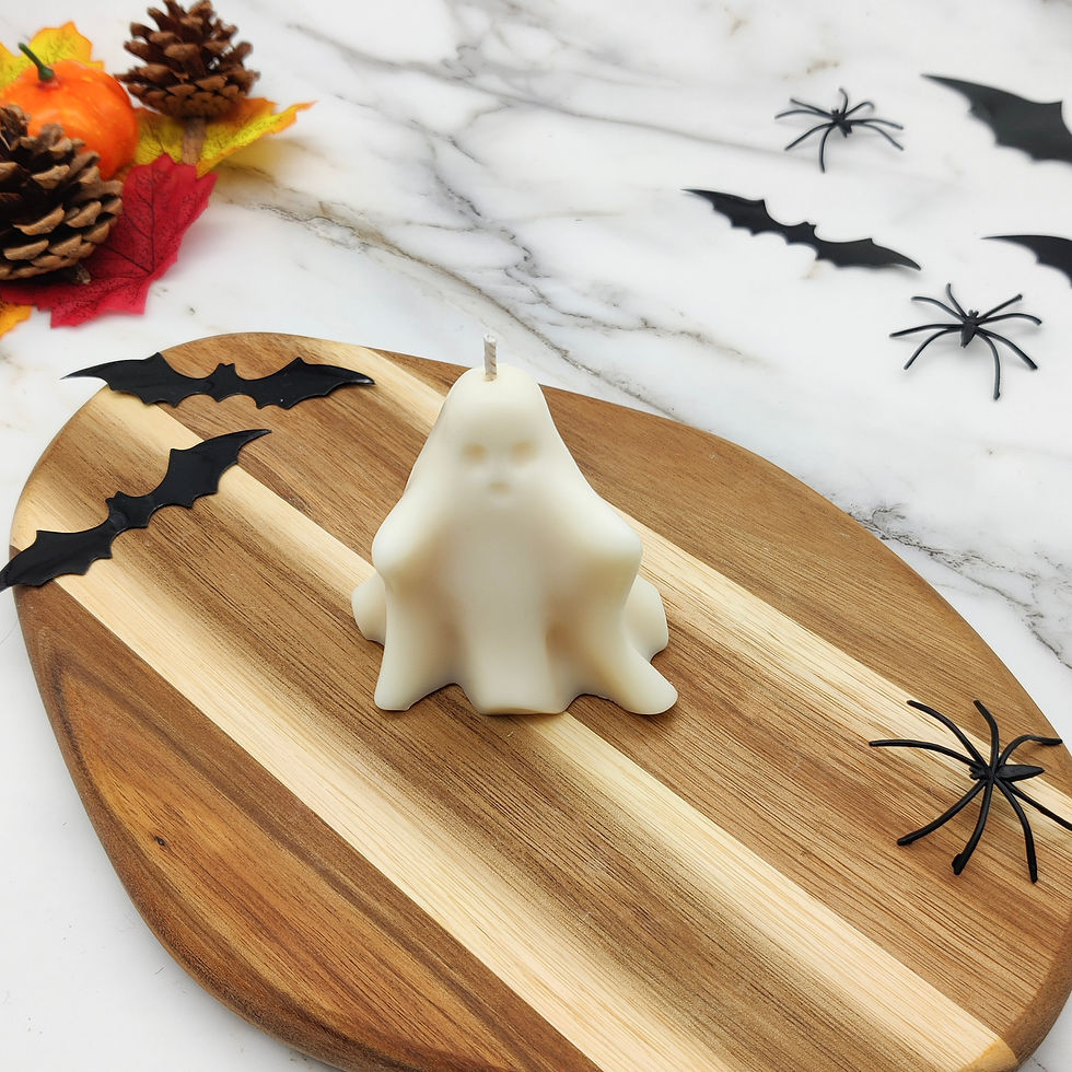 Miniature : Halloween ghost rapeseed candles