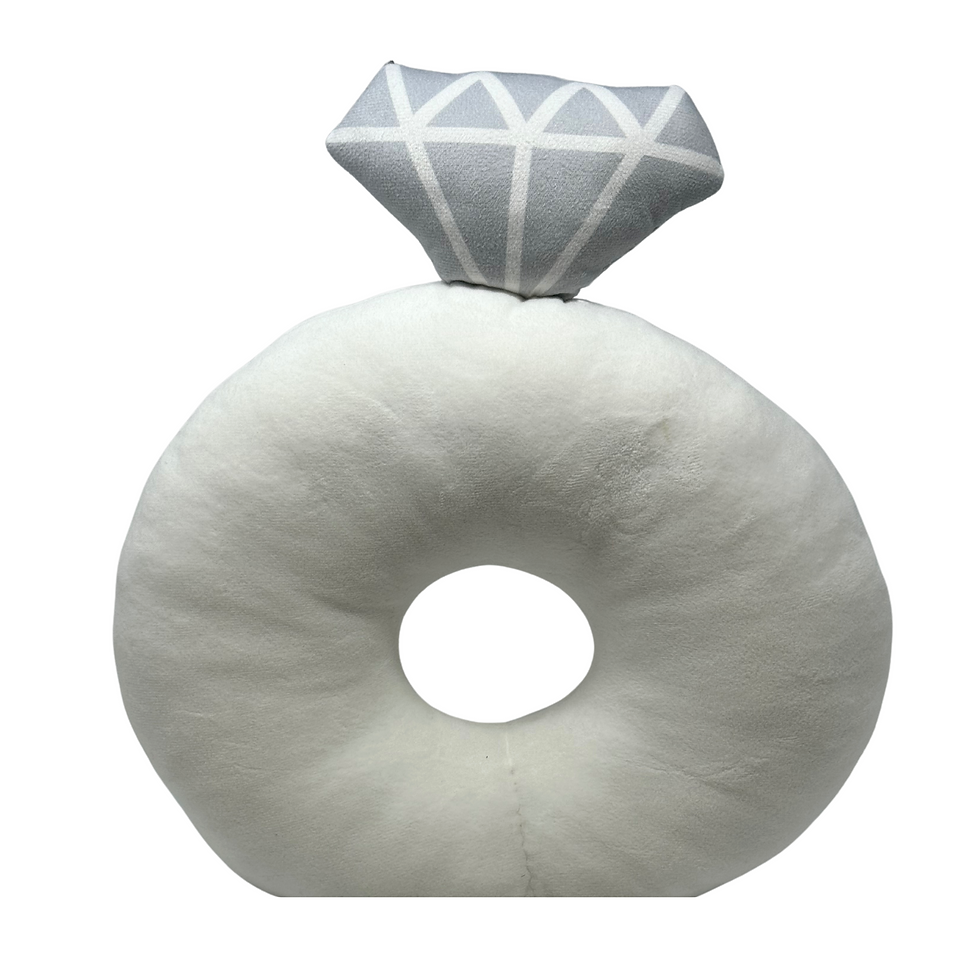 Thumbnail: Diamond Shaped Throw Pillow with Rhinestone