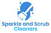 Sparkle and Scrub Cleaning Logo