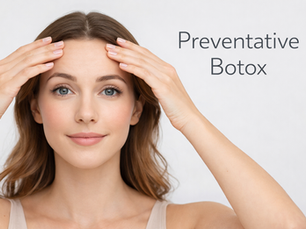 Young beautiful woman considering preventative Botox