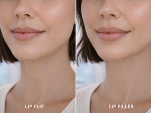 lip flip vs lip filler natural comparison santa monica