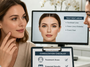 First-time Botox consultation in Santa Monica aesthetic clinic