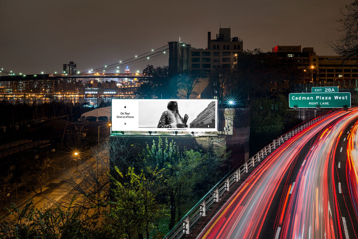 Apple: Shot on iPhone — On Tour OOH / billboard