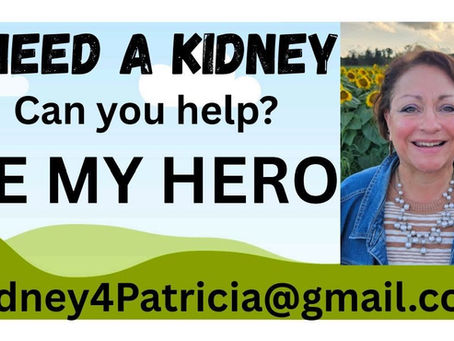 Patricia is hoping for a kidney donor hero