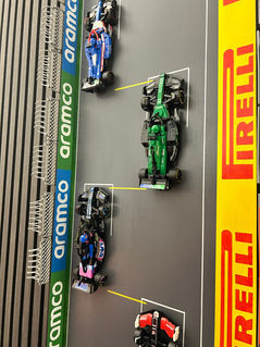Dettaglio pista modellino 3D Circuito F1