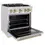 Thumbnail: ZLINE 30 in. Classic Gas Range in DuraSnow® Stainless Steel and Bronze Accents