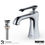 Thumbnail: Karran Woodburn Single Hole Single Handle Chrome Bathroom Faucet & Pop-Up Drain