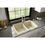 Thumbnail: Karran 34" Top Mount Double Equal Bowl Quartz Kitchen Sink in Bisque