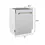 Thumbnail: ZLINE 24" DuraSnow® Autograph Series 3rd Rack Dishwasher with Bronze Handle