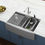 Thumbnail: Ruvati 36″ Apron-front Workstation Low-Divide Double Bowl Farmhouse Kitchen Sink