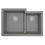 Thumbnail: Karran 32" Undermount Large/Small Bowl Quartz Kitchen Sink in Grey