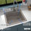 Thumbnail: Karran 25" Top Mount Single Bowl Quartz Kitchen Sink in Concrete