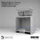 Thumbnail: Karran 33" Undermount Double Equal Bowl Quartz Kitchen Sink in Grey