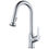 Thumbnail: Karran Dockton Single-Handle Pull-Down Sprayer Kitchen Faucet in Stainless Steel