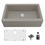 Thumbnail: Karran Farmhouse/Apron-Front Quartz 34" Single Bowl Kitchen Sink Kit in Concrete