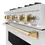 Thumbnail: ZLINE 30 in. Classic Gas Range in DuraSnow® Stainless Steel and Gold Accents