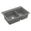 Thumbnail: Karran 33" Top Mount Large/Small Bowl Quartz Kitchen Sink in Grey