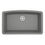 Thumbnail: Karran 32" Undermount Large Single Bowl Quartz Kitchen Sink in Grey