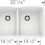 Thumbnail: Blanco Diamond 32" Undermount Double Basin SILGRANIT Kitchen Sink, White