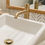 Thumbnail: St. Lucia Single Hole Vessel Height Bathroom Faucet & Drain Assembly in Gold