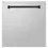 Thumbnail: ZLINE 24" Autograph Stainless Steel Dishwasher Panel with Matte Black Handle