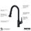Thumbnail: Karran Dockton Single-Handle Pull-Down Sprayer Kitchen Faucet in Matte Black