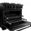 Thumbnail: ZLINE 36" Classic Dual Fuel Range in Black Stainless Steel with 6 Brass Burners