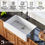 Thumbnail: Karran 34" Retrofit Undermount Quartz Farmhouse Workstation White Kitchen Sink