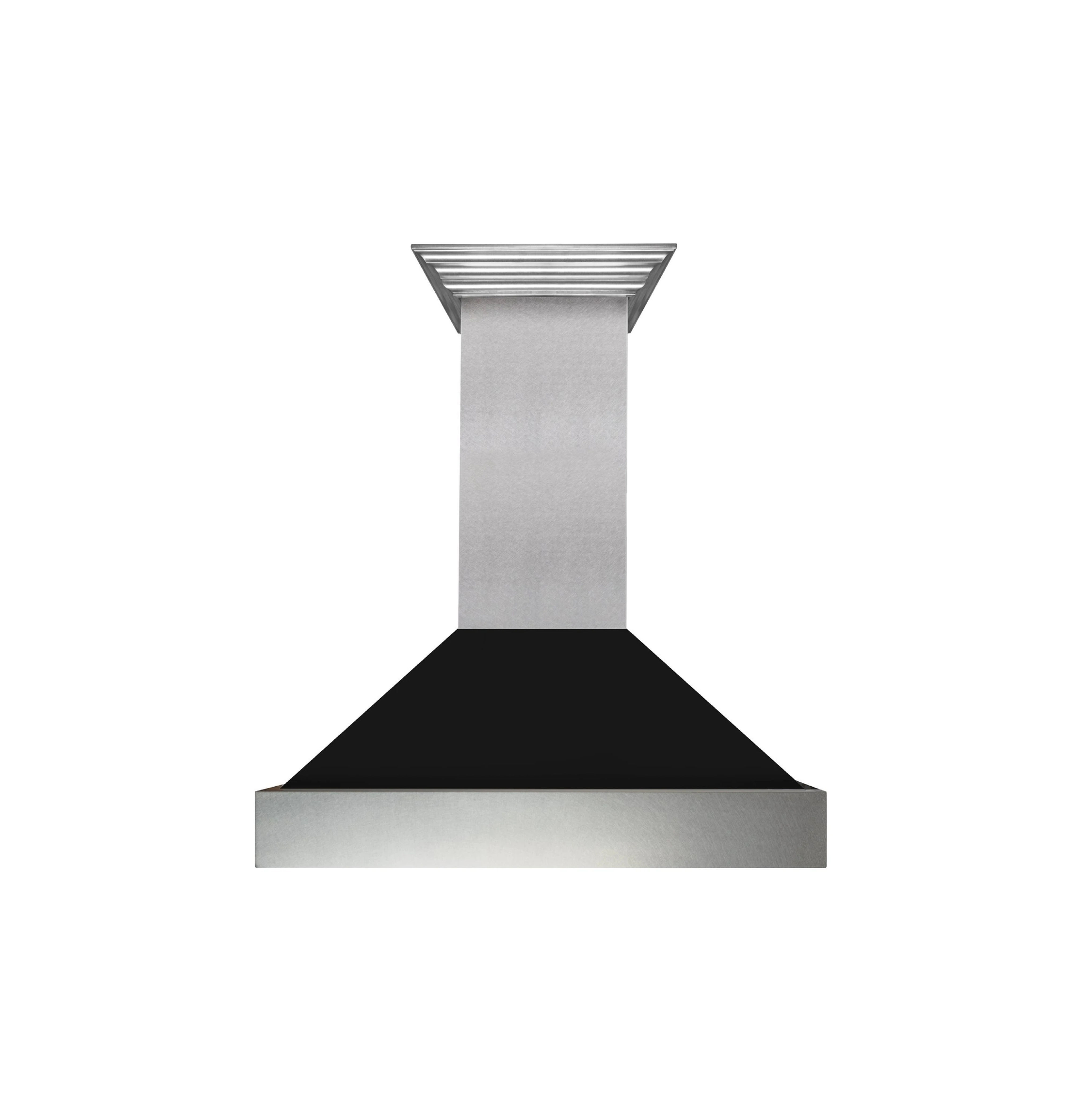 ZLINE 30" ZLINE DuraSnow® Stainless Steel Range Hood with Black Matte Shell