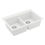 Thumbnail: Karran 33" Top Mount Double Equal Bowl Quartz Kitchen Sink in White